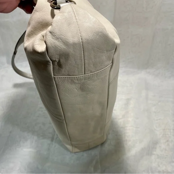 Coach Ashley Ivory Leather Shoulder/Crossbody Bag, - Picture 6 of 15